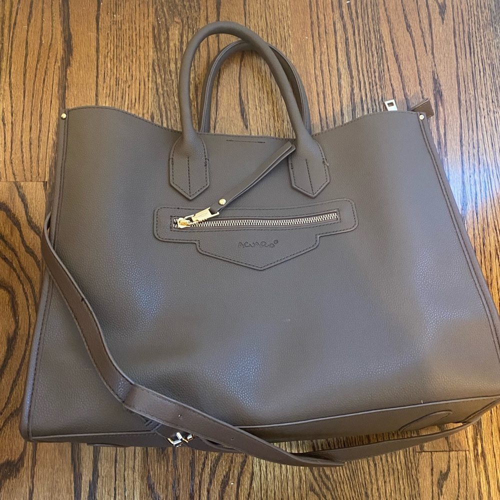 Like New - Taupe/Mushroom Color Tote w Strap